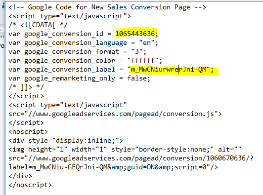 conversioncode